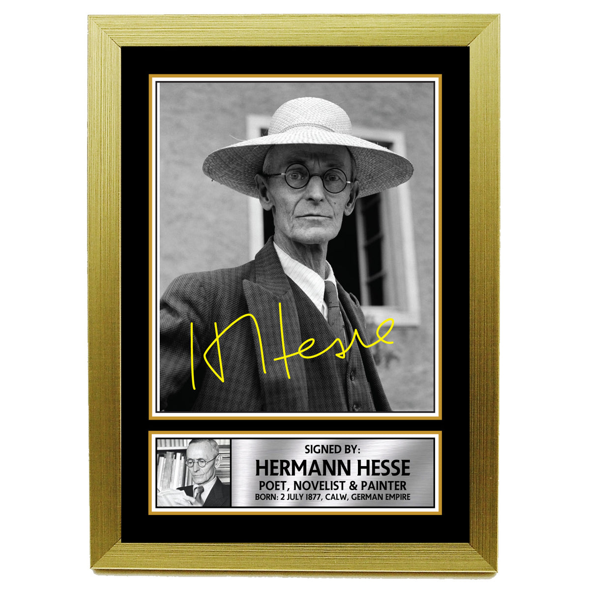 Hermann Hesse M218 Authors Printed Signature Poster Print Gift