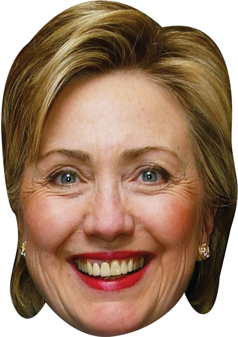 Hillary Clinton Celebrity Face Mask Fancy Dress Cardboard Costume Mask