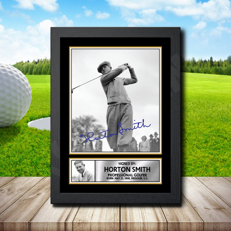 Horton Smith Golf Printed Signature Poster Print Gift