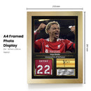 Hugo Ekitiké Signed Football Memorabilia – Framed Autograph Display with Liverpool & France Tribute – Collector’s Gift for Fans