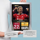 Hugo Ekitiké Signed Football Memorabilia – Framed Autograph Display with Liverpool & France Tribute – Collector’s Gift for Fans