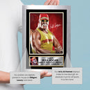 Hulk Hogan Signed Poster Print – WWE Wrestling Legend Memorabilia – Wall Art Tribute for Fans & Collectors