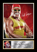 Hulk Hogan Signed Poster Print – WWE Wrestling Legend Memorabilia – Wall Art Tribute for Fans & Collectors
