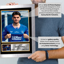 Ianis Hagi Rangers FC Signed Autographed Portrait Poster Print – Football Memorabilia Wall Art – Gift for Rangers Fans & Collectors