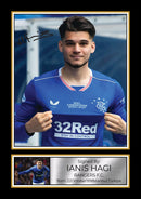 Ianis Hagi Rangers FC Signed Autographed Portrait Poster Print – Football Memorabilia Wall Art – Gift for Rangers Fans & Collectors