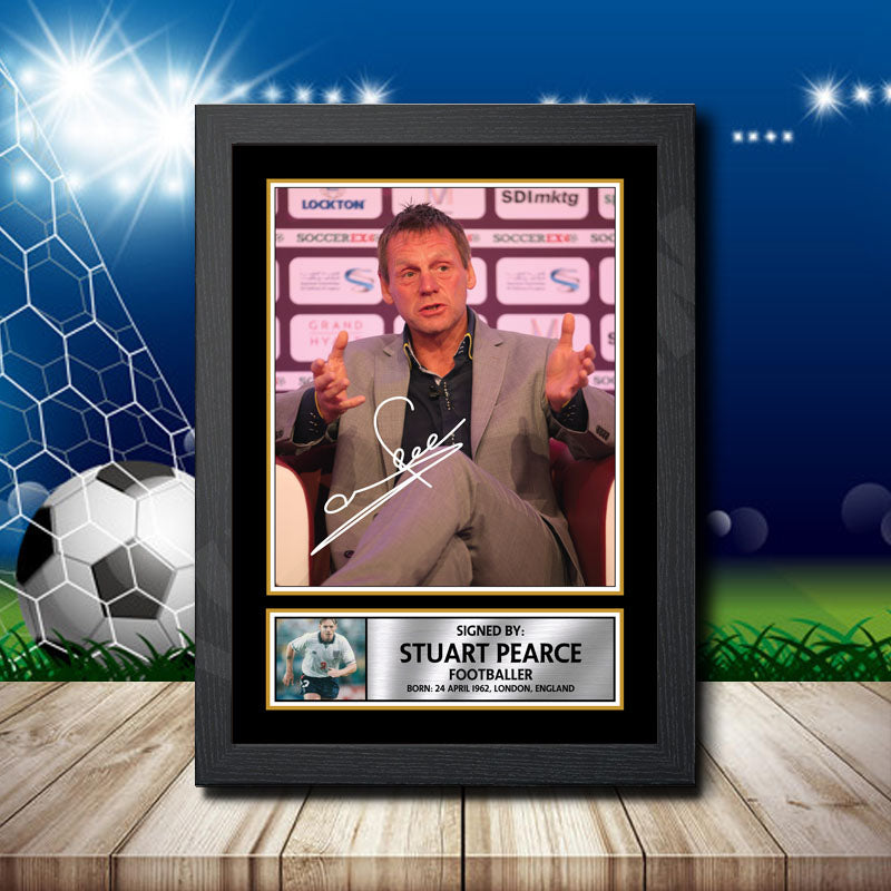 Iconic Stuart Pearce 2 Printed Signature Footballers Star Poster Print Framed Wall Art Gift – Iconic Stuart Pearce 2 Printed Signature Footballers Star Poster Print