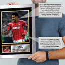 Igor Jesus Printed Autograph Poster – Nottingham Forest & Brazil Football Star Wall Art – Soccer Player Memorabilia Poster Print