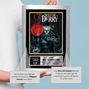 IT Welcome to Derry Printed Autograph Poster – Bill Skarsgård Pennywise Horror Wall Art – Stephen King Movie & TV Memorabilia Poster Print