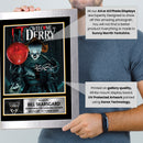 IT Welcome to Derry Printed Autograph Poster – Bill Skarsgård Pennywise Horror Wall Art – Stephen King Movie & TV Memorabilia Poster Print
