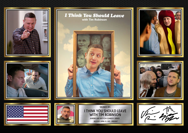 I Think You Should Leave Netflix Shows Framed Printed Signature Print – Fan Gift – Wall Art – Reproduction Print