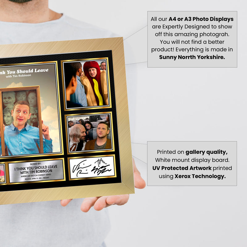 I Think You Should Leave Netflix Shows Framed Autographed Print - Limited Edition Autograph Fan Gift – Collectible Memorabilia Merchandise