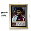 Ian Maatsen Aston Villa F.C. Poster Print – Signed Autograph Style Football Wall Art   – Framed or Unframed – Gift for Fans