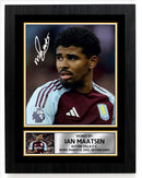 Ian Maatsen Aston Villa F.C. Poster Print – Signed Autograph Style Football Wall Art   – Framed or Unframed – Gift for Fans