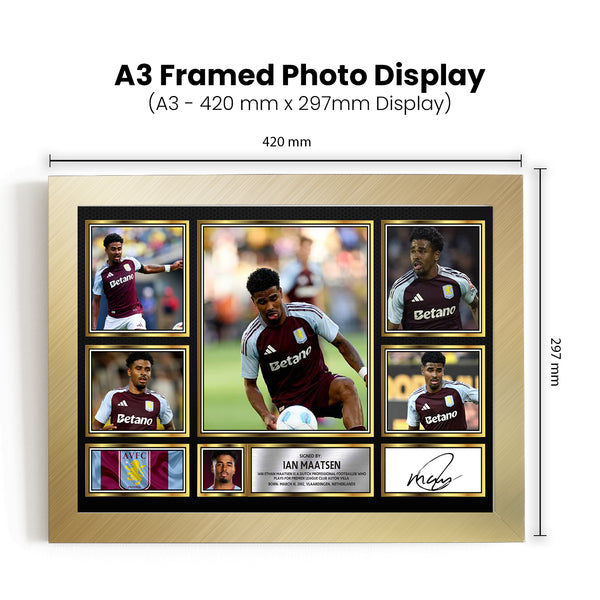 Ian Maatsen Printed Signature Football Poster Print – Reproduction Print