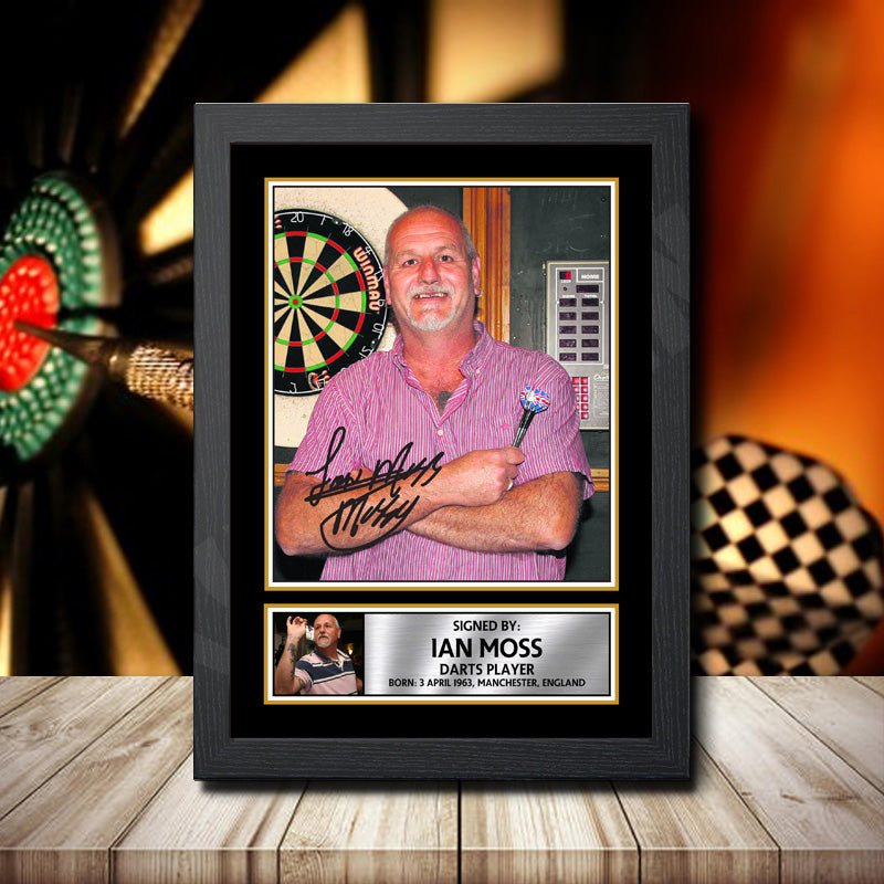 Ian Moss 2 Printed Signature Darts Star Poster Print Framed Wall Art Gift – Ian Moss 2 Printed Signature Darts Star Poster Print