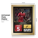 Ibrahima Konaté Signed Football Memorabilia – Framed Autograph Display with Liverpool & France Tribute – Collector’s Gift