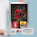 Ibrahima Konaté Signed Football Memorabilia – Framed Autograph Display with Liverpool & France Tribute – Collector’s Gift