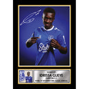 Idrissa Gueye Signed Poster Print – Everton FC Tribute Wall Art with Autograph Panel – Senegal Midfielder Memorabilia for Fans & Collectors