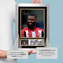Igor Thiago Autographed Poster Print – Brentford F.C. Football Star Wall Art   – Framed or Unframed – Gift for Fans