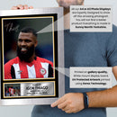 Igor Thiago Autographed Poster Print – Brentford F.C. Football Star Wall Art   – Framed or Unframed – Gift for Fans