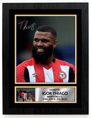 Igor Thiago Autographed Poster Print – Brentford F.C. Football Star Wall Art   – Framed or Unframed – Gift for Fans