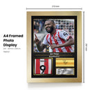 Igor Thiago Printed Signed Poster – Brentford FC & Brazil Forward Tribute Wall Art with Jersey & Bio Plaque – Premier League Football Memorabilia for Fans & Collectors