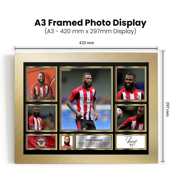 Igor Thiago Printed Signature Football Poster Print – Reproduction Print
