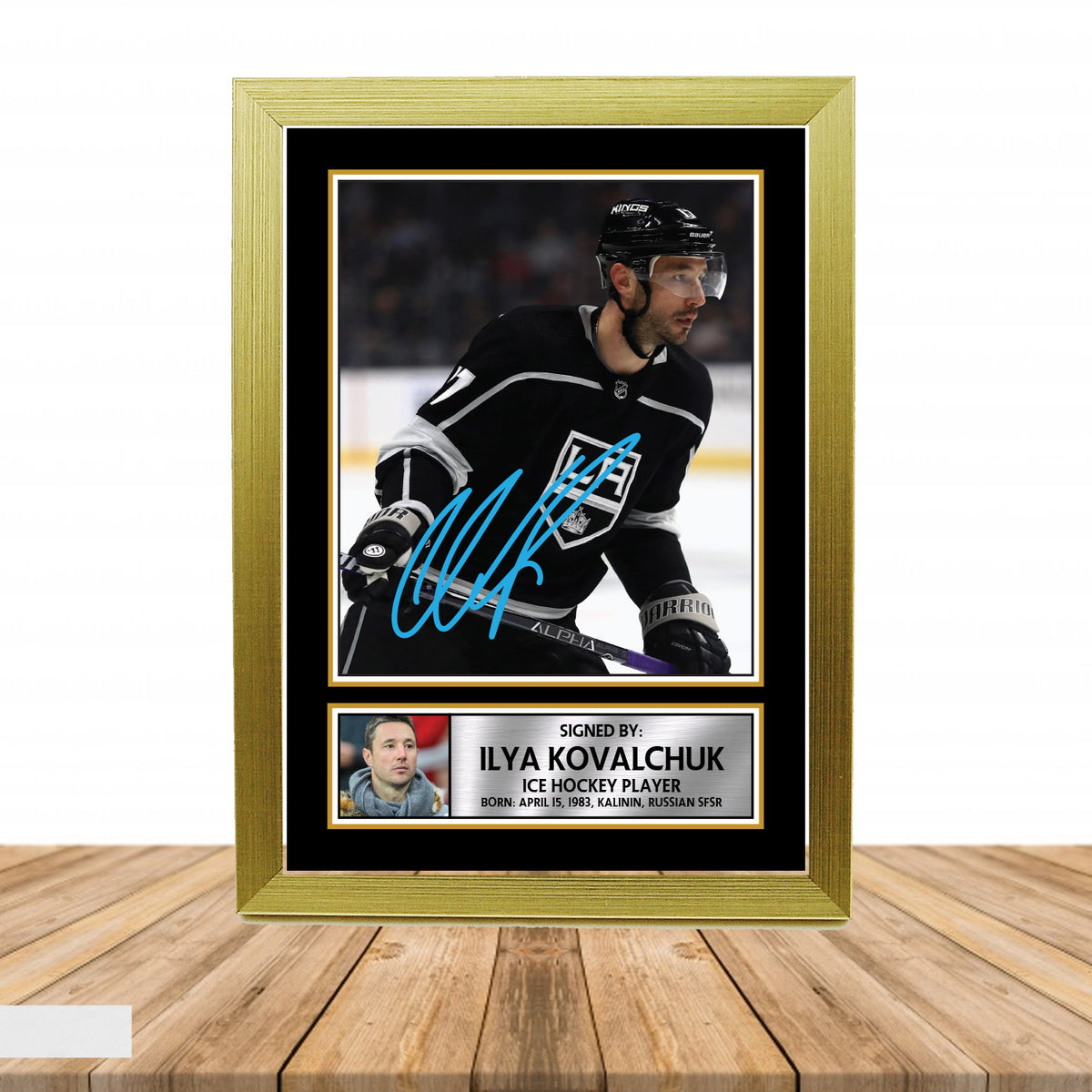 Ilya Kovalchuk 2 Ice Hockey Printed Signature Poster Print Gift