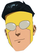 Mark - Invincible Celebrity Face Mask Fancy Dress Cardboard Costume Mask