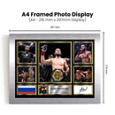 Islam Makhachev UFC FIighters Framed Autographed Print - Limited Edition Autograph Fan Gift – Collectible Memorabilia Merchandise