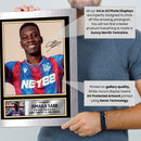 Ismaïla Sarr Autographed Poster Print – Crystal Palace F.C. Signed Football Wall Art – Senegal Football Memorabilia – Gift for Fans & Collectors