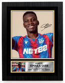 Ismaïla Sarr Autographed Poster Print – Crystal Palace F.C. Signed Football Wall Art – Senegal Football Memorabilia – Gift for Fans & Collectors