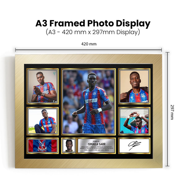 Ismaila Sarr Printed Signature Football Poster Print