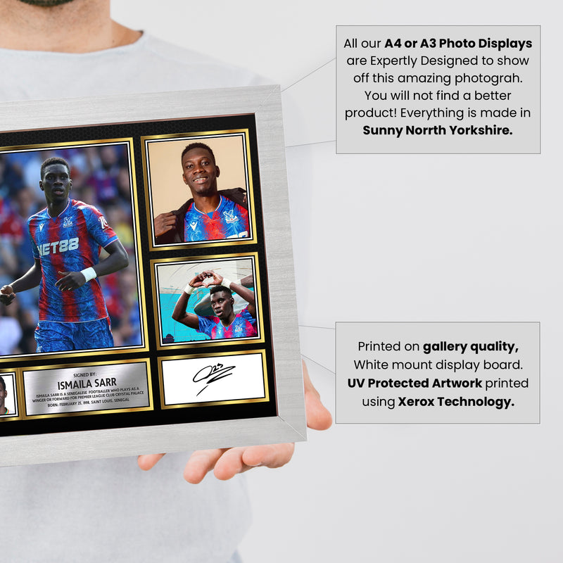 Ismaila Sarr Limited Edition Signed Football Poster Print