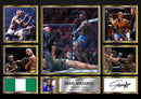 Israel Adesanya UFC FIighters Framed Autographed Print - Limited Edition Autograph Fan Gift – Collectible Memorabilia Merchandise