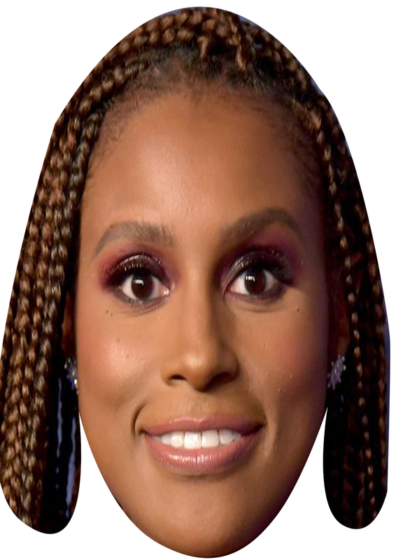 Issa Rae Celebrity Face Mask Fancy Dress - High-Quality Cardboard Masks for Any Occasion