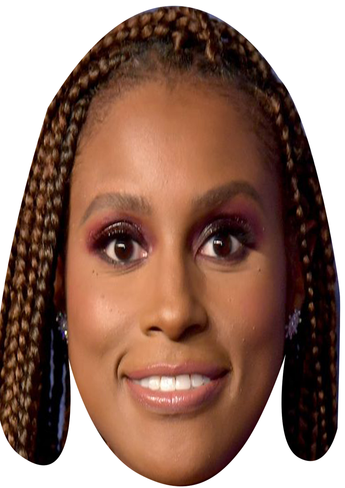 Issa Rae Celebrity Face Mask Fancy Dress Cardboard Costume Mask – Issa Rae Face Mask