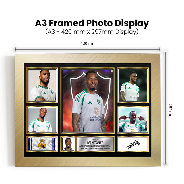 Ivan Toney Printed Signature Football Poster Print