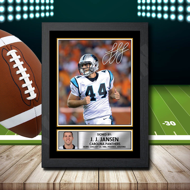J. J. Jansen 1 – Printed Signature NFL Star Print – J. J. Jansen 1