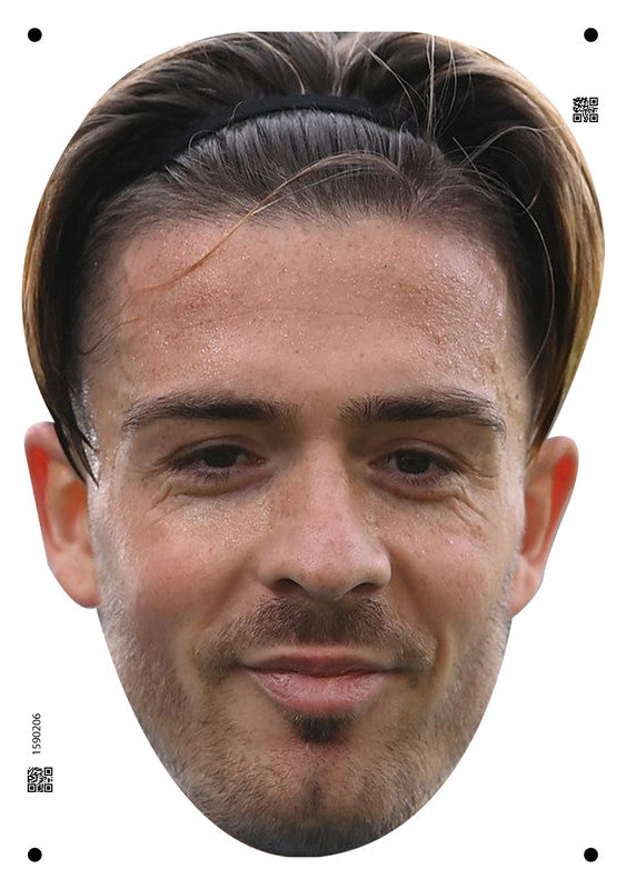 Jack Grealish England Euros 2024 Celebrity Face Mask Fancy Dress - High-Quality Cardboard Masks for Any Occasion