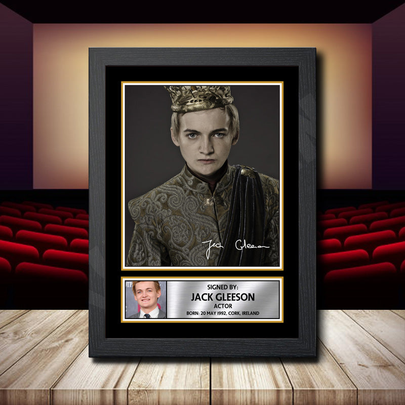 Jack Gleeson Printed Signature Movie Star Poster Print Framed Wall Art Gift – Jack Gleeson Printed Signature Movie Star Poster Print