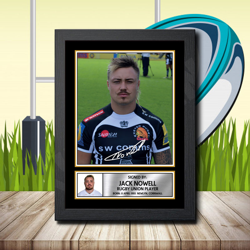 Jack Nowell 1 Printed Signature Rugby Star Poster Print Framed Wall Art Gift – Jack Nowell 1 Printed Signature Rugby Star Poster Print