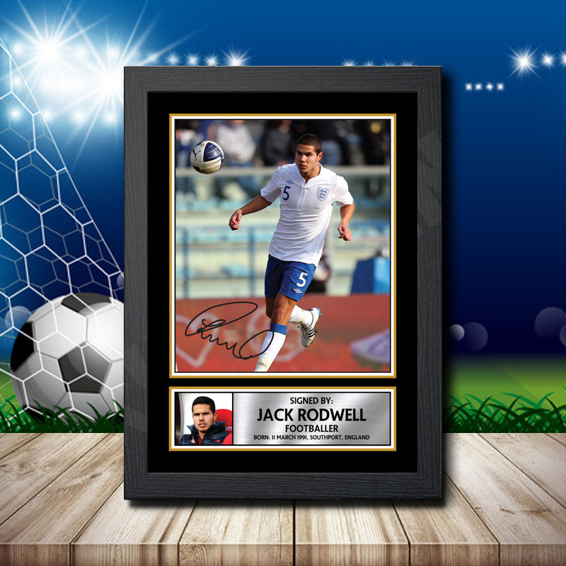 Jack Rodwell Printed Signature Footballers Star Poster Print Framed Wall Art Gift – Jack Rodwell Printed Signature Footballers Star Poster Print