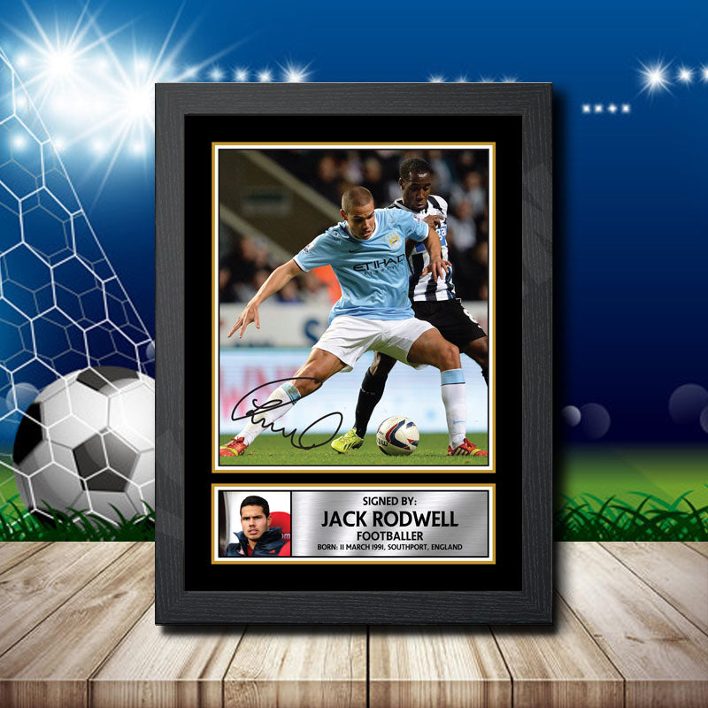 Jack Rodwell 2 Printed Signature Footballers Star Poster Print Framed Wall Art Gift – Jack Rodwell 2 Printed Signature Footballers Star Poster Print