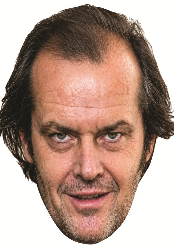 Jack Torrance Face Mask – The Shining Horror Movie Character Celebrity Card Mask – Halloween, Funny Mask for Stag Do, Hen Night, Horror Fancy Dress Costume Accessory for Cosplay, Parties and Haunted House Events