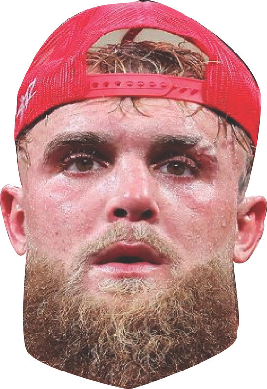 Jake Paul Face Mask – Celebrity YouTuber & Boxer Mask for Stag Do, Hen Night, Fancy Dress & Costume Parties – Funny Adult Card Mask