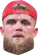 Jake Paul Face Mask – Celebrity YouTuber & Boxer Mask for Stag Do, Hen Night, Fancy Dress & Costume Parties – Funny Adult Card Mask