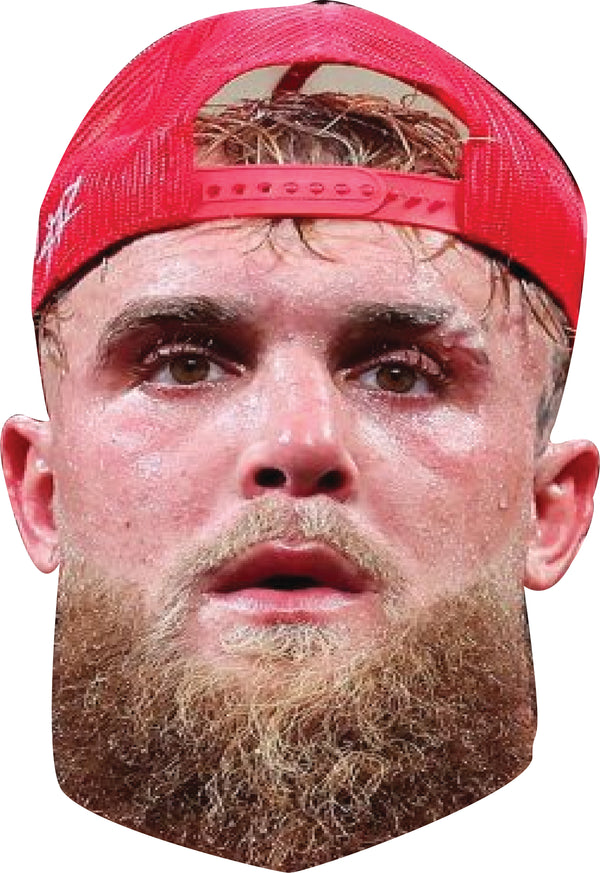 Jake Paul 2025 – Realistic Cardboard Celebrity Mask for Stag Do, Hen Do, Fancy Dress & Costume Parties – Fun Party Disguise