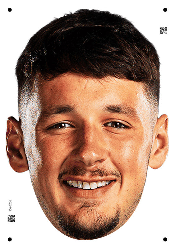 James Trafford England Euros 2024 Celebrity Face Mask Fancy Dress - High-Quality Cardboard Masks for Any Occasion