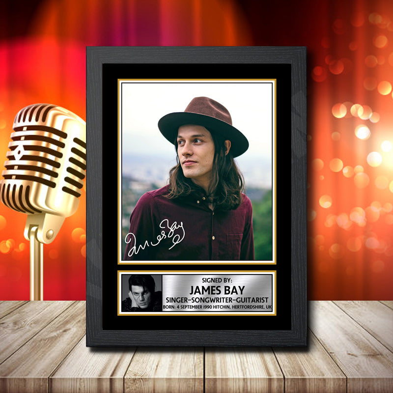 James Bay 2 – Printed Signature Music Star Print – James Bay 2